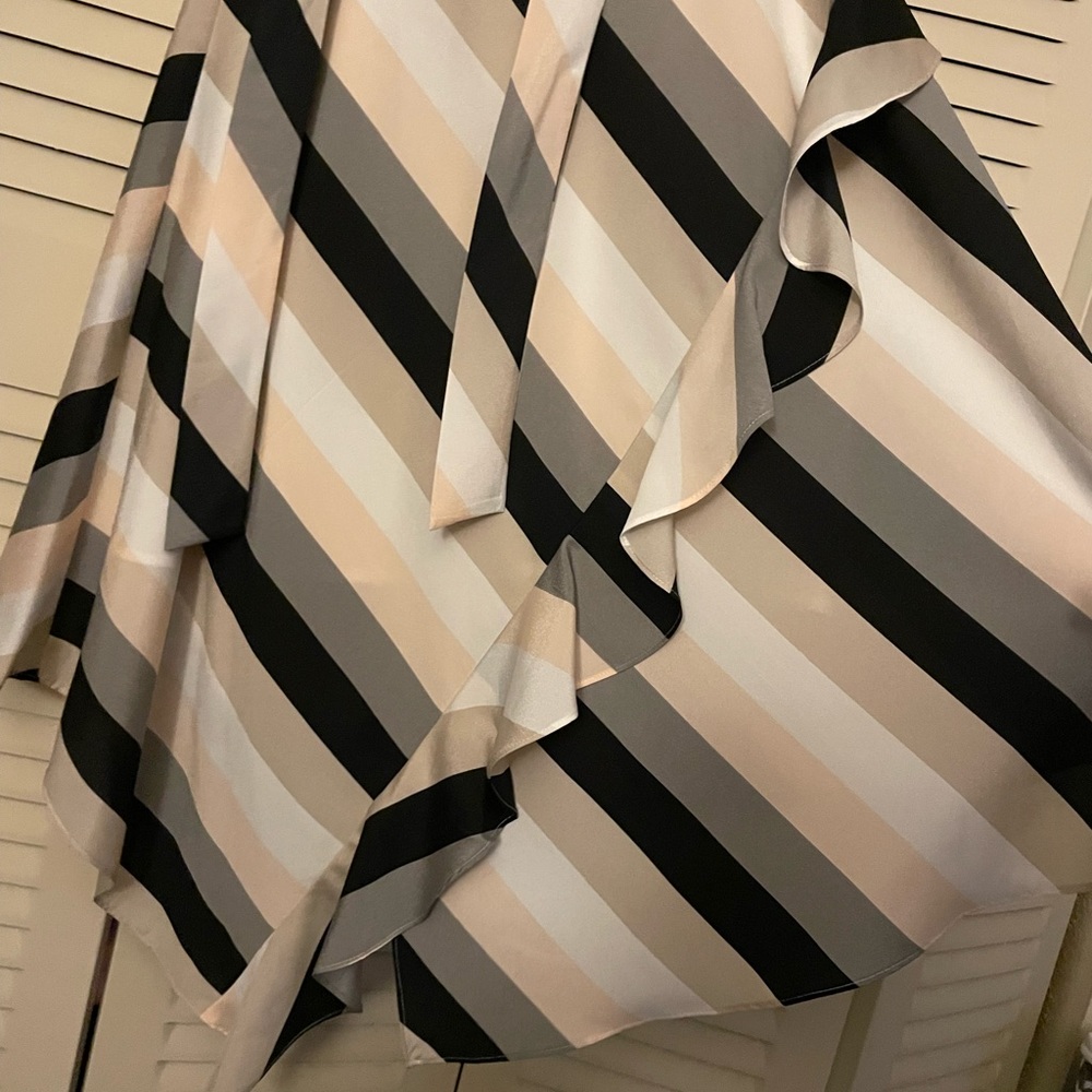 NWT: Calvin Klein Asymmetrical Strip Dress - Picture 8 of 8